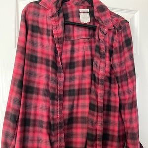 Red and black plaid shirt